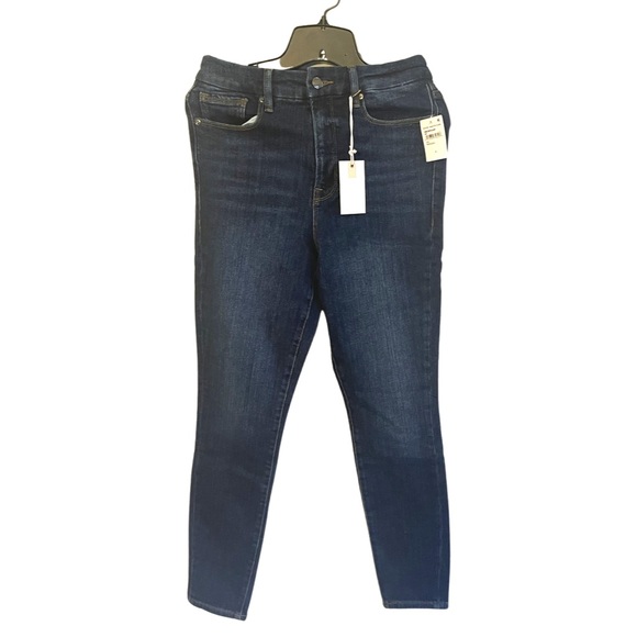 NWT Good American Good Waist Chewed Pocket Jeans - Picture 2 of 6